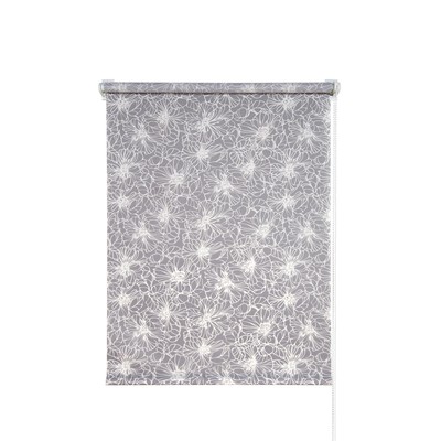 Рулонная штора «Экзотика», 220х175 см, цвет стальной
