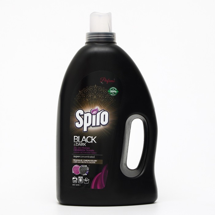 Гель для стирки темных и черных тканей Spiro, 3150 мл - Фото 1