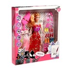 Кукла-модель «Анжелика» с набором платьев,обувью и аксессуарами, МИКС - фото 3197285