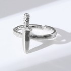 Кольцо «Настроение» кинжал, цвет серебро, безразмерное - фото 7787347