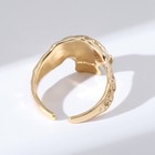 Кольцо «Настроение» череп, цвет золото, безразмерное - Фото 3