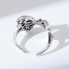 Кольцо «Крылья» бабочка, цвет серебро, безразмерное - Фото 3