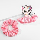 Резинки для волос светящаяся в темноте «Маленькой леди» диам. 10 см - Фото 2