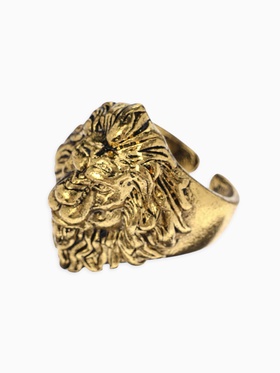 Кольцо «Перстень», лев, цвет чернёное золото, безразмерное  (артикул 7825865)  большой выбор товаров оптом и в розницу по низким ценам с доставкой