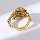 Кольцо «Перстень» хищник, цвет чернёное золото, безразмерное - фото 6642210