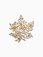 Брошь «Лист» кленовый осенний, цветная в золоте - Фото 6