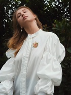 Брошь «Лист» кленовый осенний, цветная в золоте - Фото 2