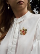 Брошь «Лист» кленовый осенний, цветная в золоте - Фото 7