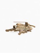 Брошь «Лист кленовый» драгоценный, цветная в чернёном золоте - Фото 4