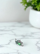 Брошь «Павлин» элегантный, цветная в чернёном серебре - Фото 5