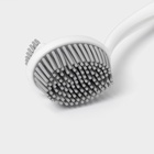 Щётка для посуды Доляна Meli, бамбуковая ручка, двухсторонняя, ворс TPR=1.8 см, 5×26.5 см - Фото 4