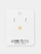 Серьги висячие «Новогодние» ёлочка со звездой, цвет жёлто-зелёный в серебре - Фото 3