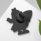 Значок «Авокадо» сёрфер, цветной в чёрном металле - Фото 3