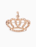 Брошь «Корона» монарха, цвет белый в золоте - Фото 3