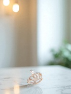 Брошь «Корона» монарха, цвет белый в золоте - Фото 5