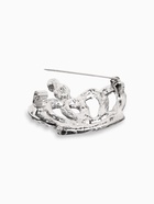 Брошь «Корона» монарха, цвет белый в серебре 7943779