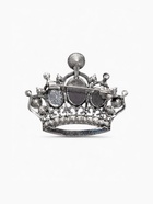 Брошь «Корона», готическая, фиолетовая в чернёном серебре - Фото 2