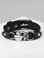 Браслет унисекс «Ремень» череп, цвет чёрный с серебром, 26 см - Фото 8