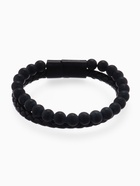 Браслет унисекс «Мощь» шарики, цвет чёрный с чёрным металлом, 21.5 см - Фото 6