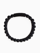 Браслет унисекс «Мощь» шарики, цвет чёрный с чёрным металлом, 21.5 см - Фото 7