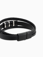 Браслет унисекс «Мощь» три звена, цвет чёрный с чёрно-серебряным металлом, 21.5 см 7986466