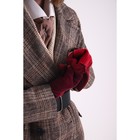 Перчатки женские, безразмерные, без утеплителя, цвет бордовый - Фото 5