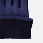 Перчатки женские, безразмерные, без утеплителя, цвет синий - Фото 3