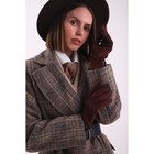 Перчатки женские, безразмерные, без утеплителя, цвет бордовый - Фото 2