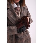 Перчатки женские, безразмерные, без утеплителя, цвет бордовый - Фото 3