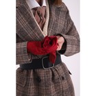 Перчатки женские, безразмерные, без утеплителя, цвет красный - Фото 5