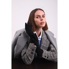 Перчатки женские, безразмерные, без утеплителя, цвет чёрный - Фото 4