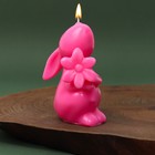 Новогодняя свеча формовая «Зайчик», без аромата, 5 х 5,5 х 9,5 см - Фото 1