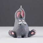 Свеча декоративная "Зайка", 8х5х8,4 см, серая - фото 46798506