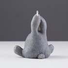 Свеча декоративная "Зайка", 8х5х8,4 см, серая - фото 46798507