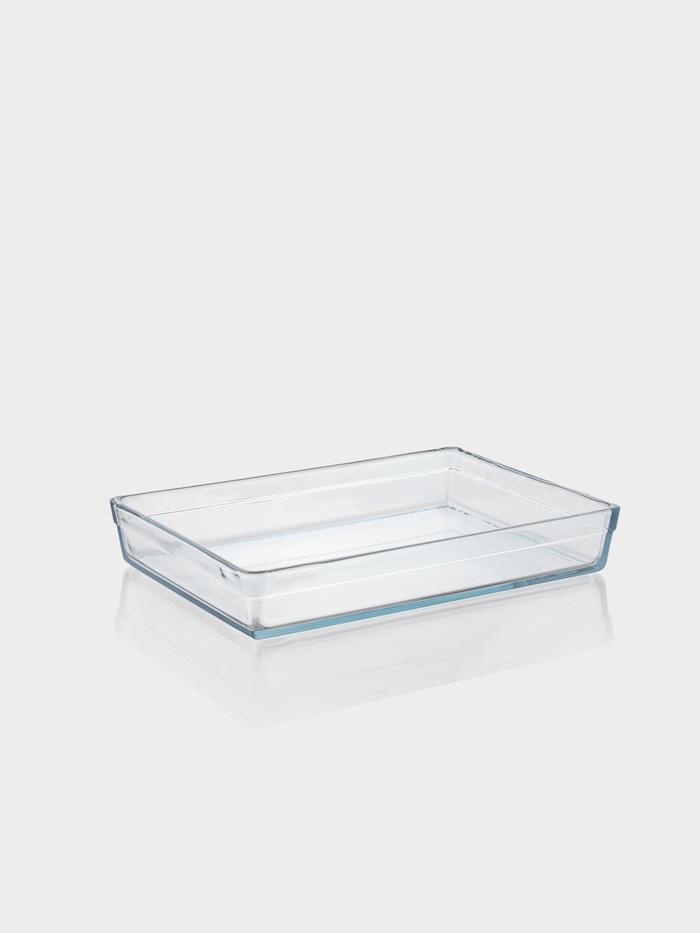 Форма для выпечки и запекания Paşabahçe Borcam, 36.7×25.7×6 см, жаропрочное стекло, прозрачная - Фото 1