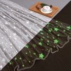 Плед светящийся в темноте Этель «Звездное небо» 180×200 см, корал-флис - Фото 1