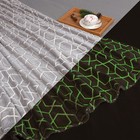 Плед светящийся в темноте Этель «Геометрия» 180×200 см, корал-флис - Фото 1