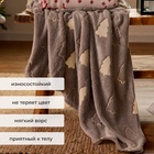 Плед светящийся в темноте «Этель. Елочки», 180×200 см, корал-флис - Фото 3