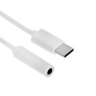 Переходник MB mObility, с Type-C на Jack 3.5, музыка + гарнитура, белый - фото 51456173 Переходник MB mObility, с Type-C на Jack 3.5, музыка + гарнитура, белый - фото 51456173