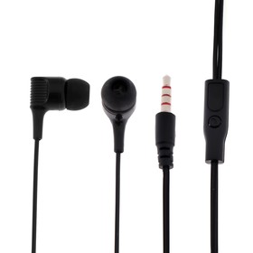 Наушники Red Line Stereo Headset SP09, вакуумные, микрофон, проводные, 1.2 м, черные