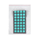 Ипликатор-коврик, основа спанбонд, 40 модулей, 14 ? 32 см, цвет тёмно-серый/бирюзовый (комплект 3 шт) - фото 22540904