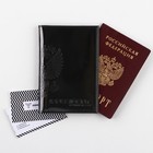Обложка для паспорта 5131 Mr.President, цвет чёрный, натуральная кожа - фото 318955132