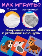 Развивающий набор «Животные фермы», 10 тактильных карточек, 3+ - Фото 2