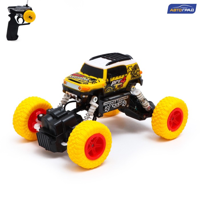 

Джип радиоуправляемый «Краулер», работает от аккумулятора, цвет жёлтый