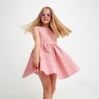 Платье детское с карманами KAFTAN, размер 30 (98-104 см), цвет пудра - Фото 4