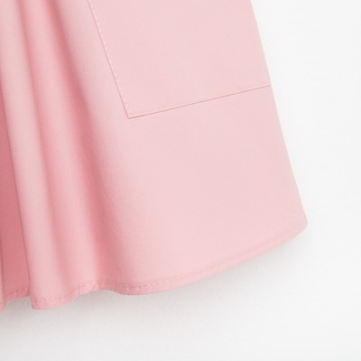 Платье с карманами для девочки KAFTAN: Summer cotton, цвет пудровый, рост 110-116 см