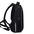 Рюкзак каркасный 38 х 29 х 12,5 см, Hatber Ergonomic light "All you need…", чёрный/жёлтый NRk_71035 - фото 21670621