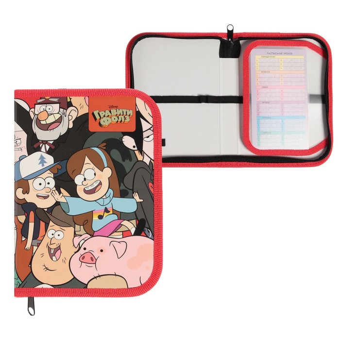 Пенал 1 секция, 130 х 190 х 30 мм, с откидной планкой, Hatber, 