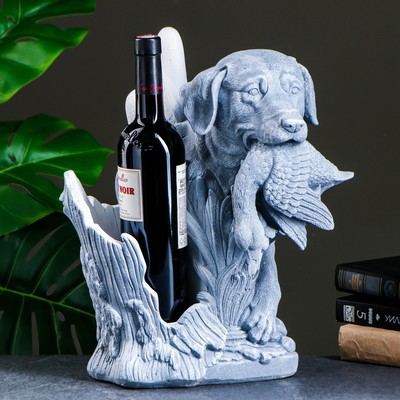 Подставка под бутылку "Охота" антик, 45х25х35см