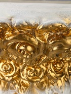 Колонна декоративная «Розы», гипс, под белое золото, 83×36×36 см - Фото 6